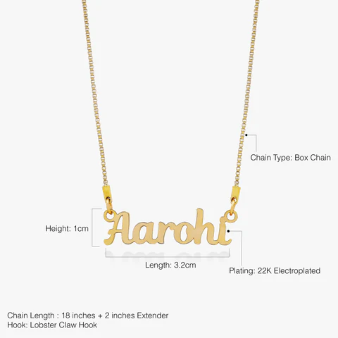 gold necklace view 4